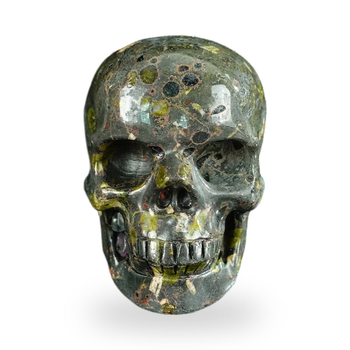 Plum Blossom Jade crystal skull 2.2" SKH20PB08 photo 1