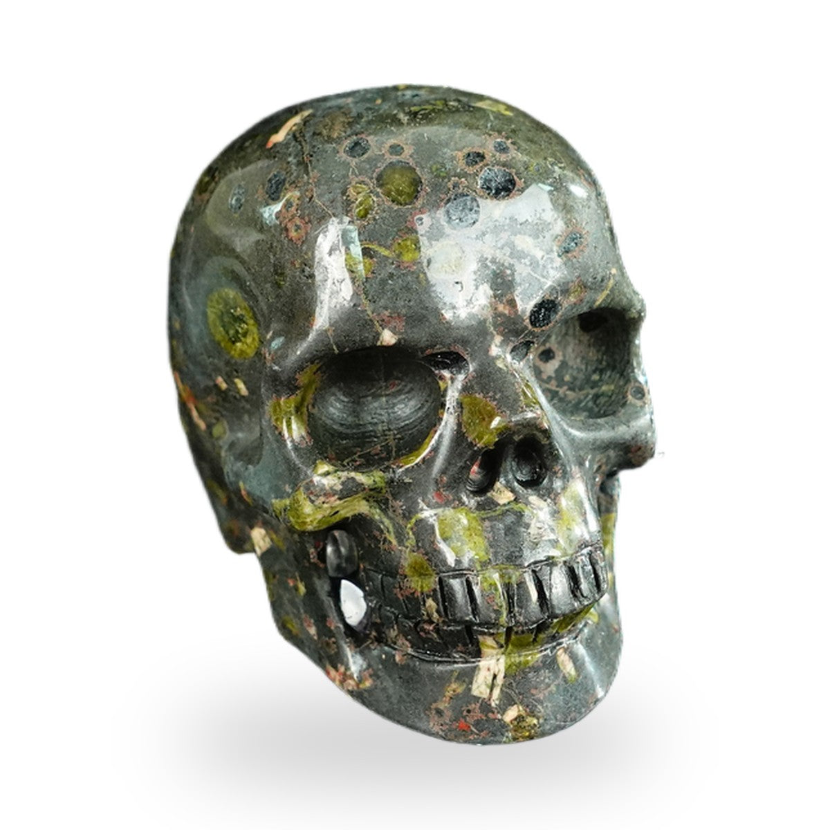 Plum Blossom Jade crystal skull 2.2" SKH20PB08 photo 2
