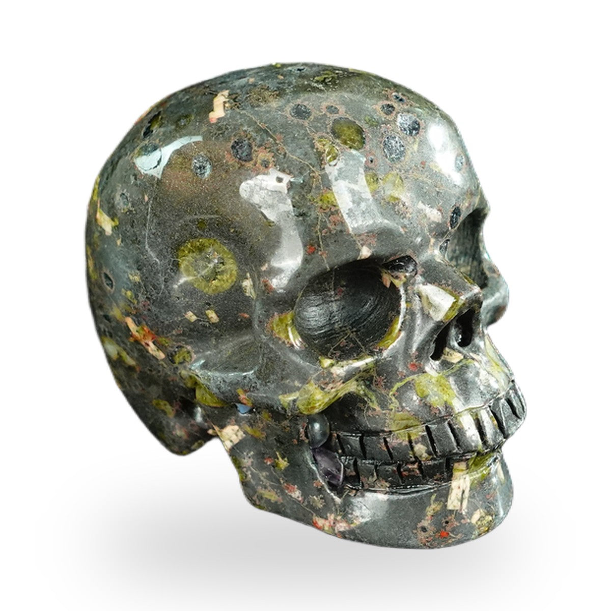 Plum Blossom Jade crystal skull 2.2" SKH20PB08 photo 3