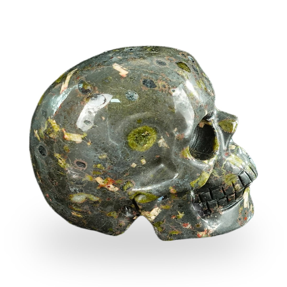 Plum Blossom Jade crystal skull 2.2" SKH20PB08 photo 4