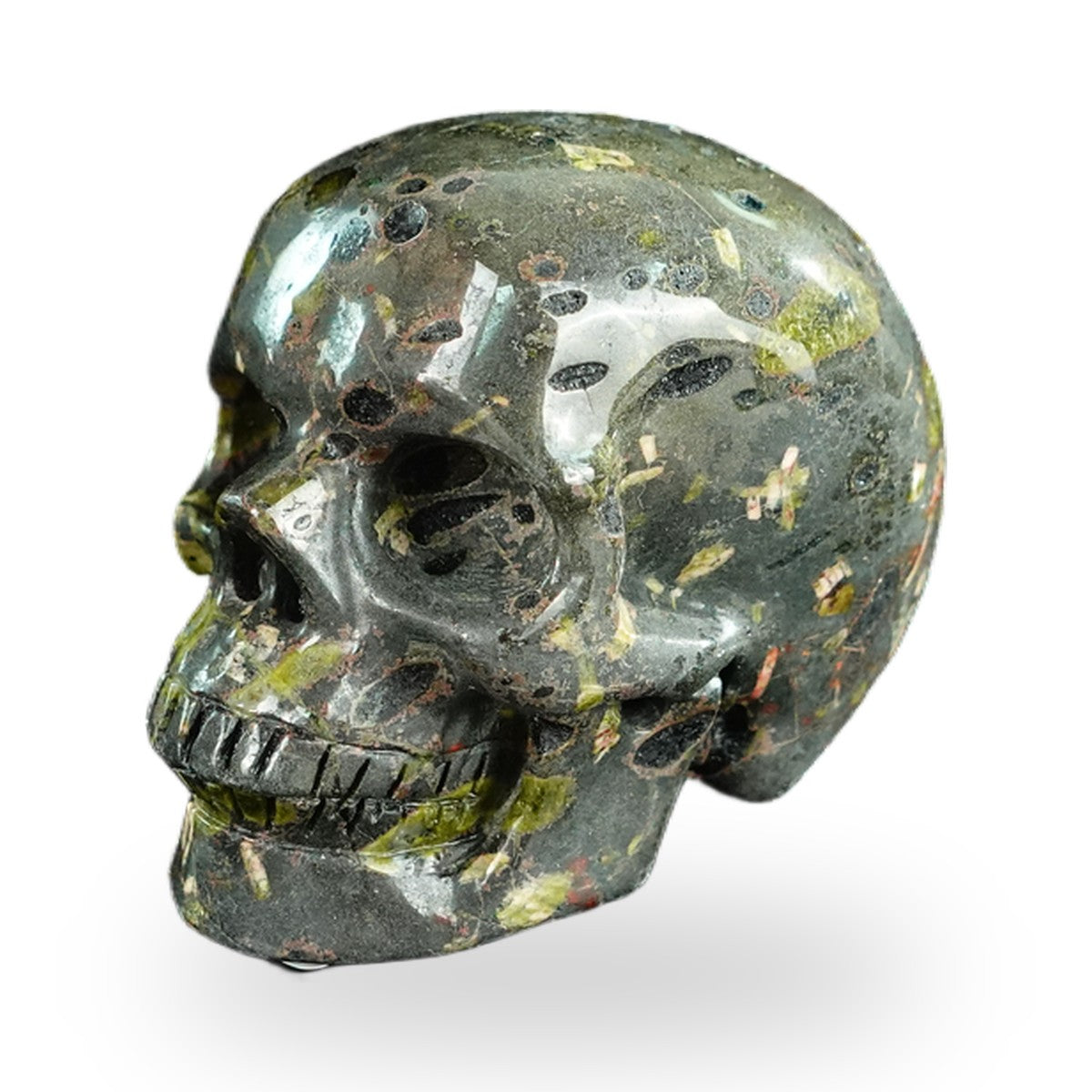 Plum Blossom Jade crystal skull 2.2" SKH20PB08 photo 7