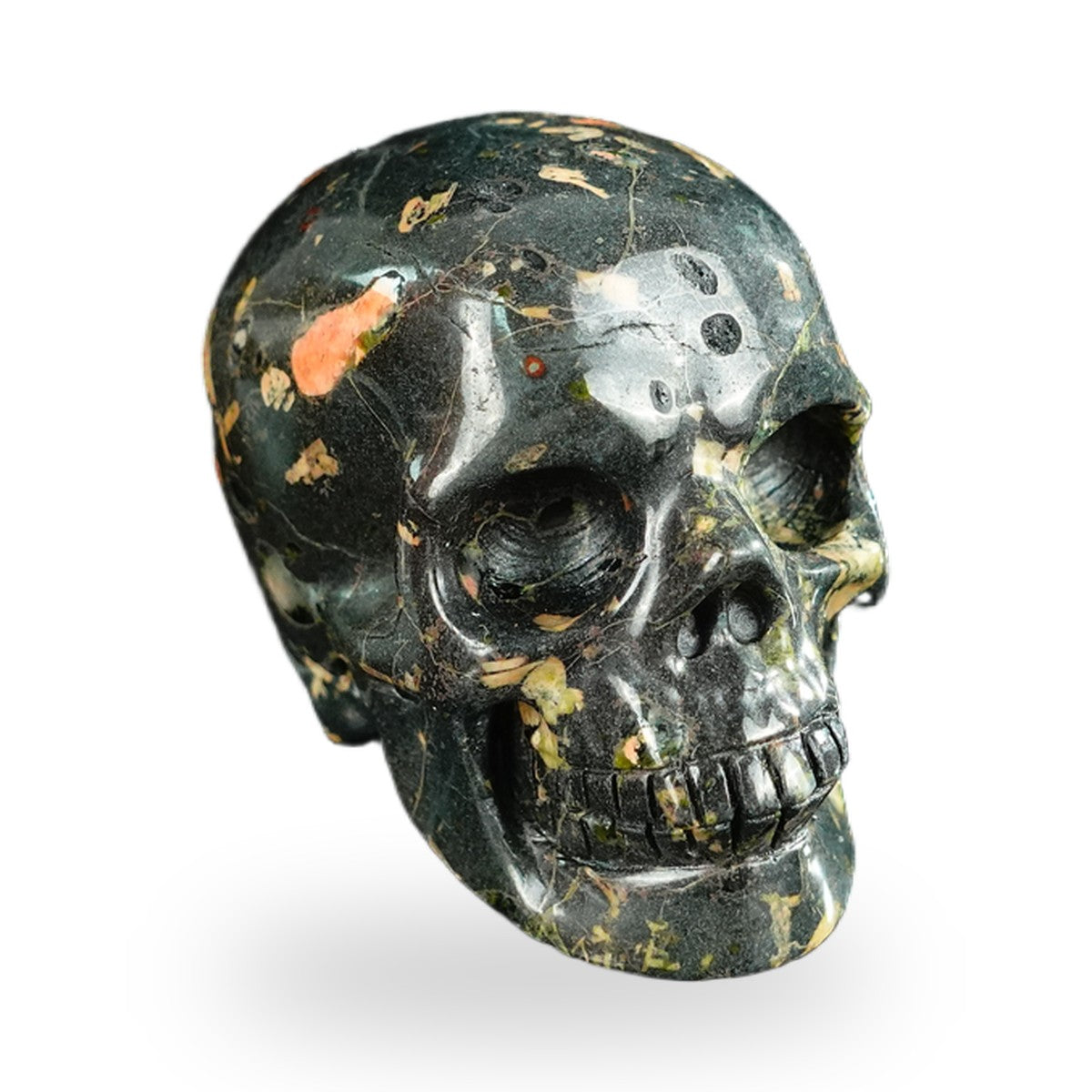 Plum Blossom Jade crystal skull 2.2" SKH20PB09 photo 2