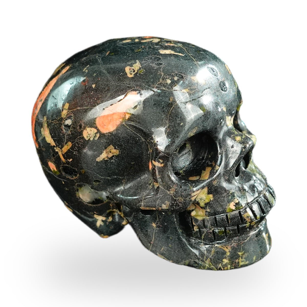 Plum Blossom Jade crystal skull 2.2" SKH20PB09 photo 3