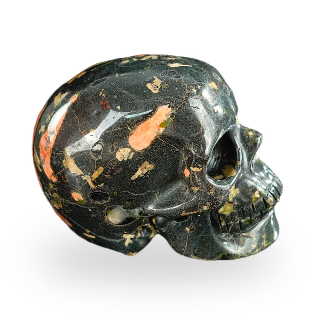 Plum Blossom Jade crystal skull 2.2" SKH20PB09 photo 4