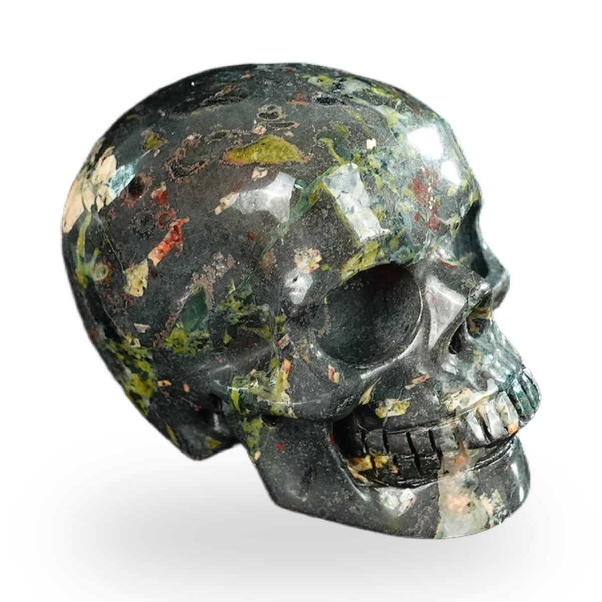 Plum Blossom Jade crystal skull 2.2" SKH20PB10 photo 3