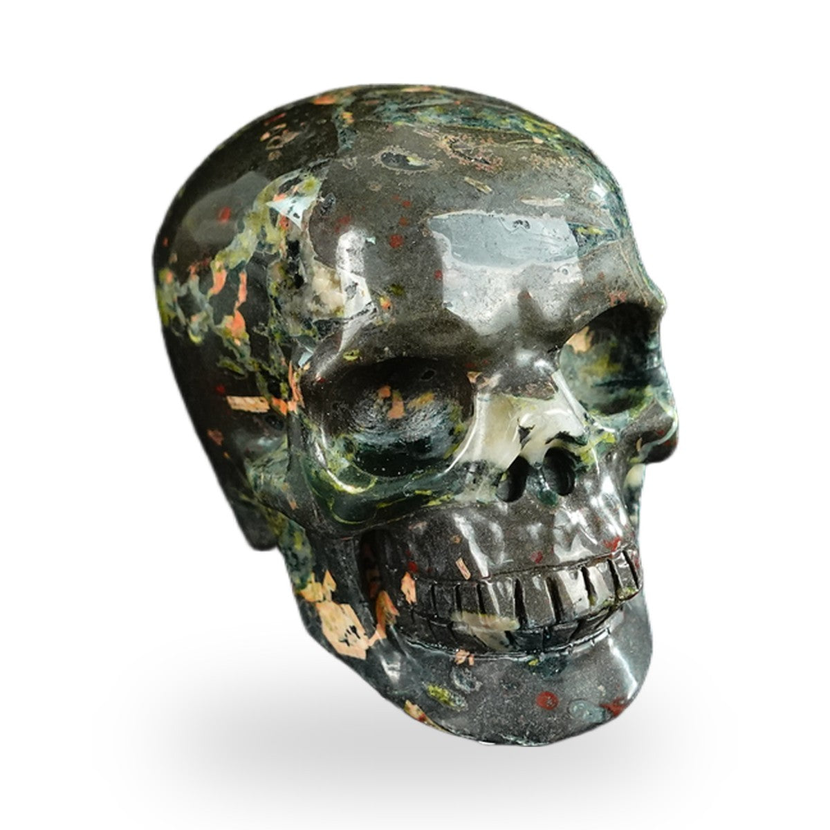 Plum Blossom Jade crystal skull 2.2" SKH20PB11 photo 2