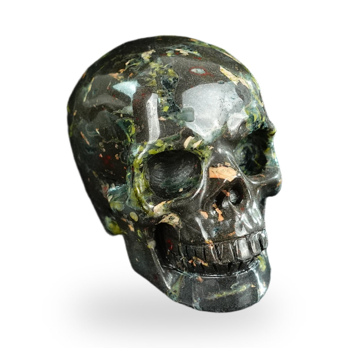 Plum Blossom Jade crystal skull 2.2" SKH20PB12 photo 2