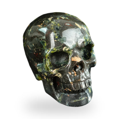 Plum Blossom Jade crystal skull 2.2" SKH20PB12 photo 2