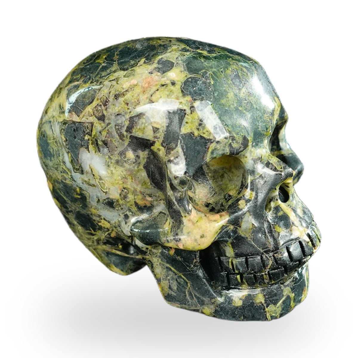 Plum Blossom Jade crystal skull 2.2" SKH20PB13 photo 3