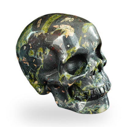 Plum Blossom Jade crystal skull 2.2" SKH20PB14 photo 4