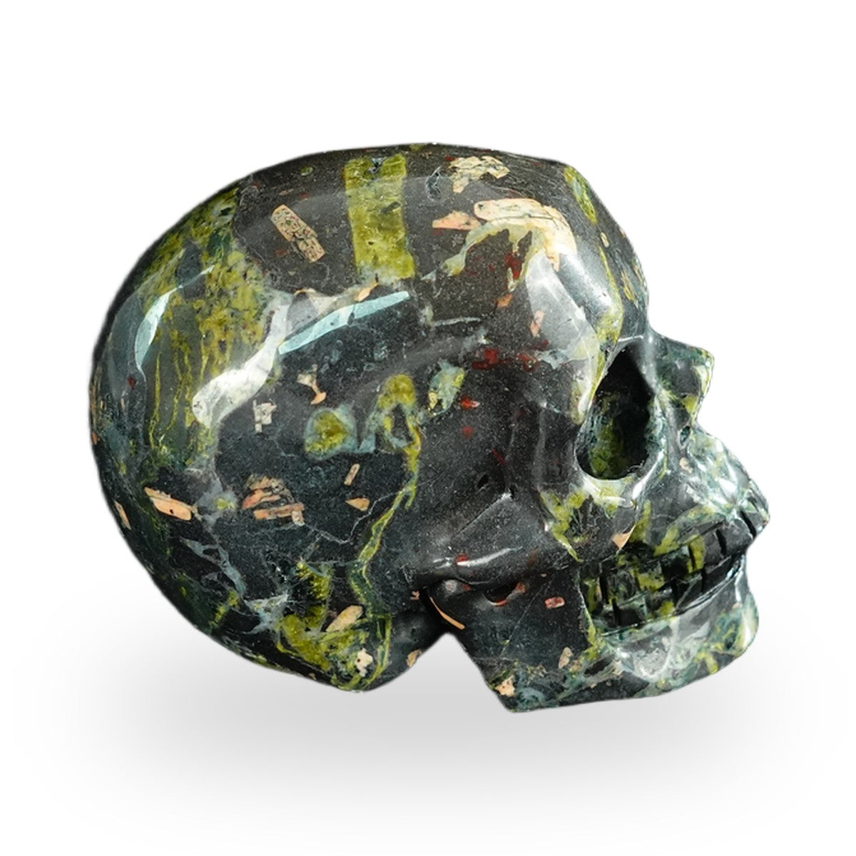 Plum Blossom Jade crystal skull 2.2" SKH20PB14 photo 5