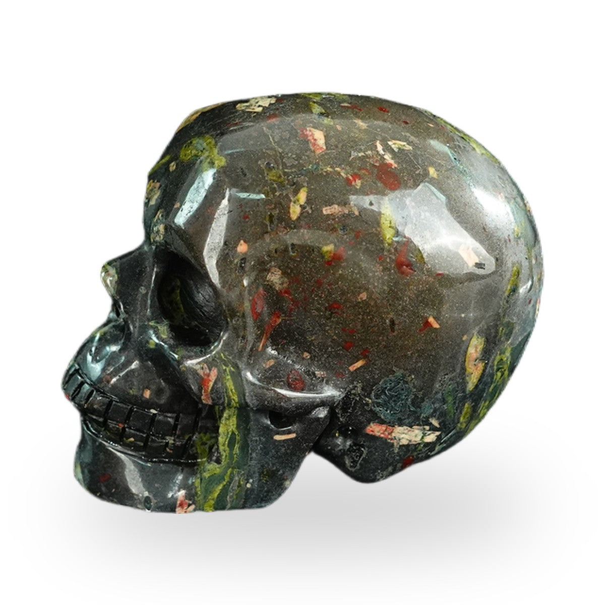Plum Blossom Jade crystal skull 2.2" SKH20PB14 photo 6