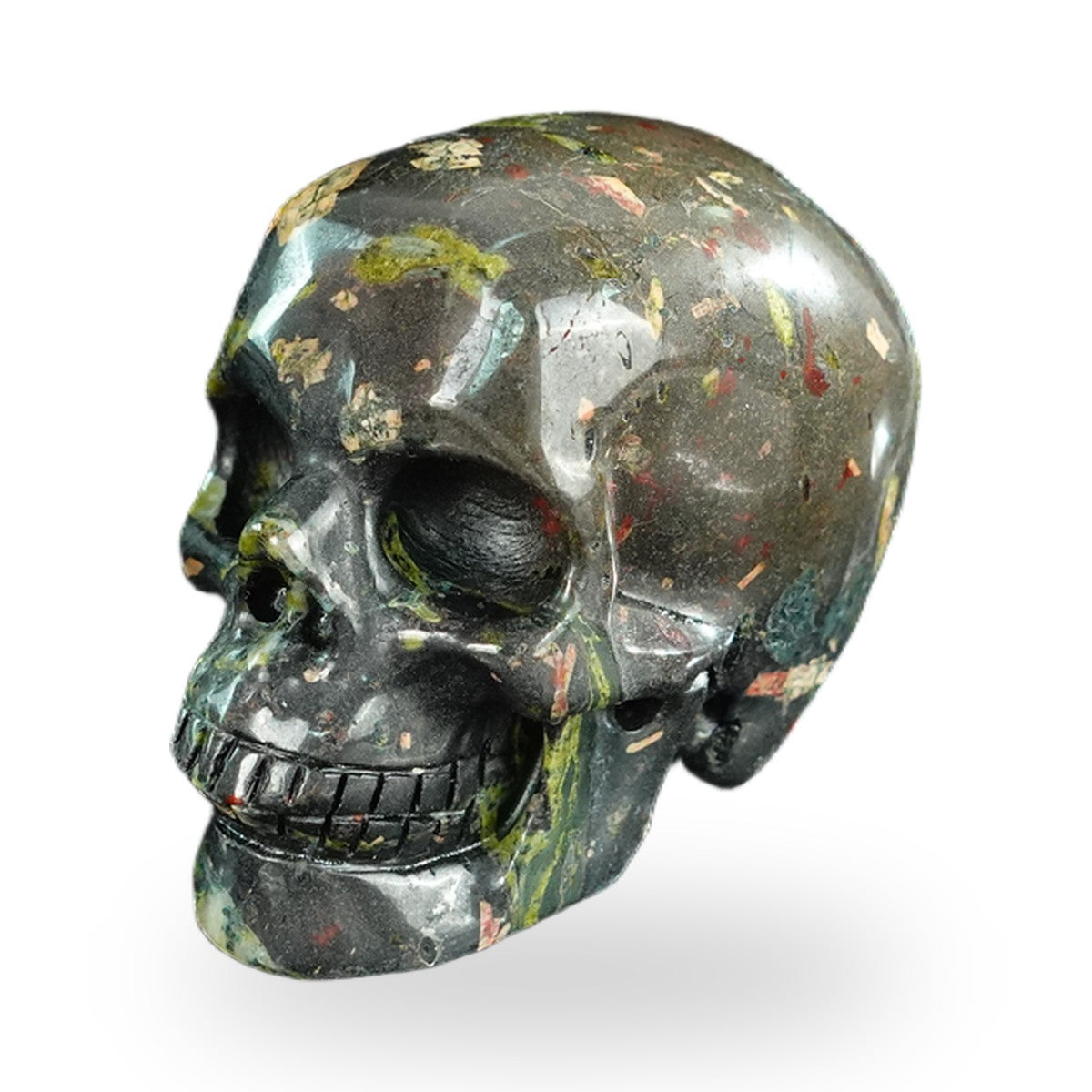Plum Blossom Jade crystal skull 2.2" SKH20PB14 photo 7