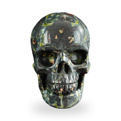 Plum Blossom Jade crystal skull 3" SKH30PB01 hand carved gemstone