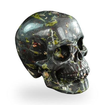 Plum Blossom Jade crystal skull 3" SKH30PB01 view 3