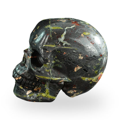 Plum Blossom Jade crystal skull 3" SKH30PB01 view 5