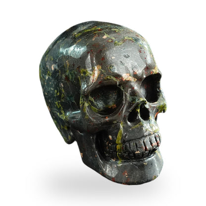 Plum Blossom Jade crystal skull 3" SKH30PB02 photo 2