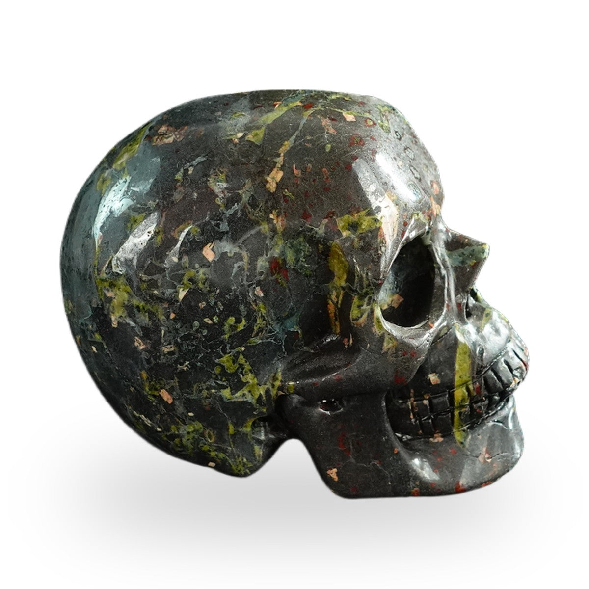Plum Blossom Jade crystal skull 3" SKH30PB02 photo 4