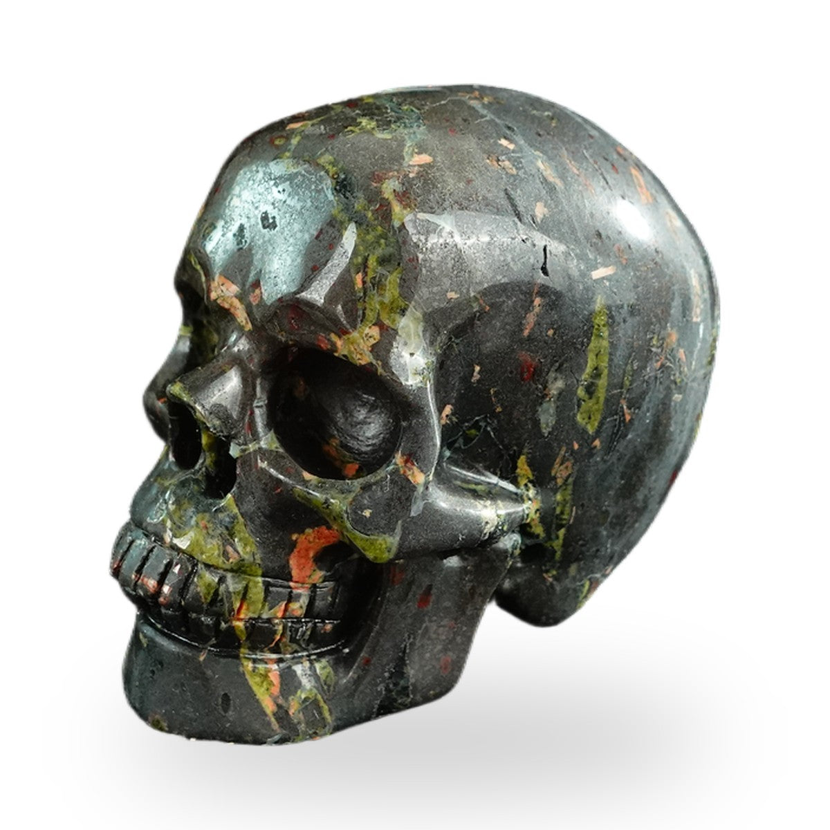 Plum Blossom Jade crystal skull 3" SKH30PB02 photo 6