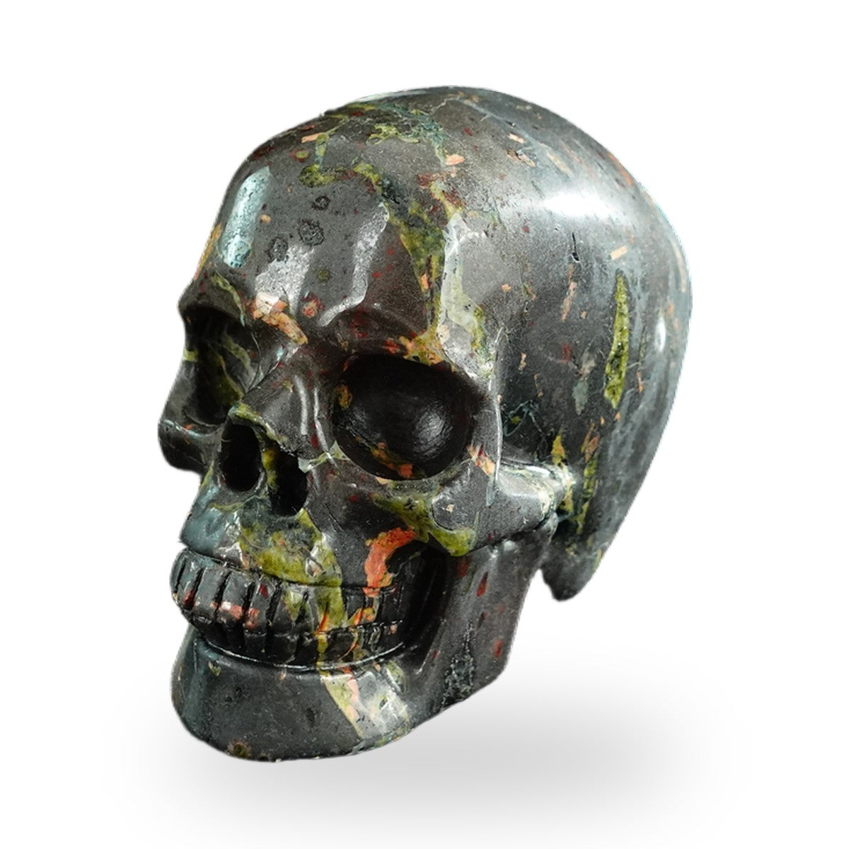 Plum Blossom Jade crystal skull 3" SKH30PB02 photo 7