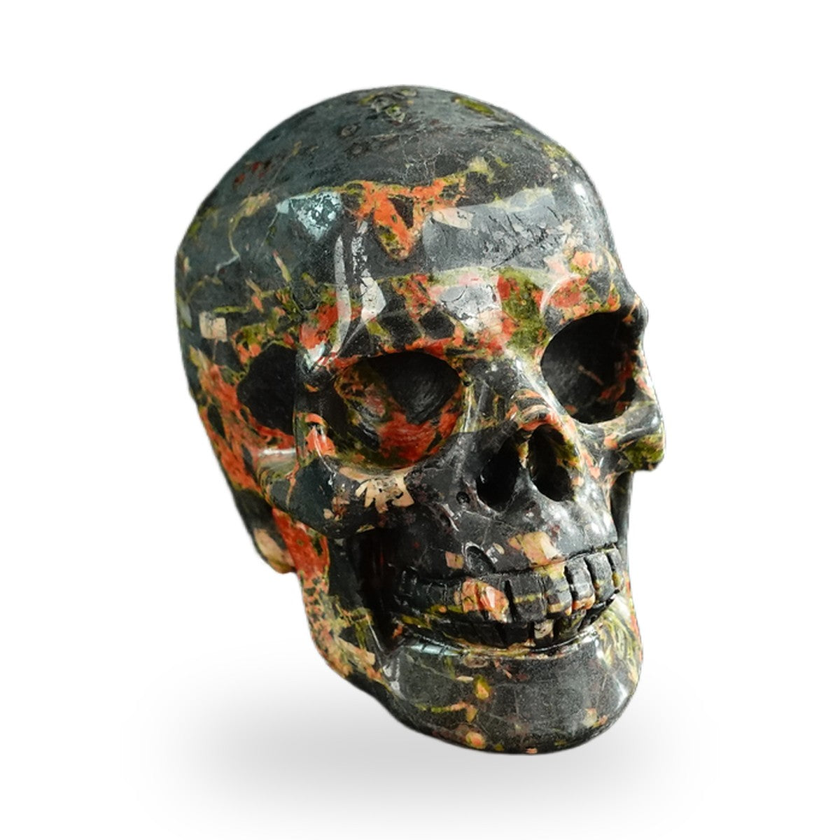 Plum Blossom Jade crystal skull 3" SKH30PB03 photo 2