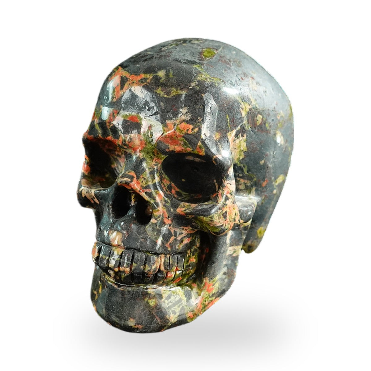 Plum Blossom Jade crystal skull 3" SKH30PB03 photo 7