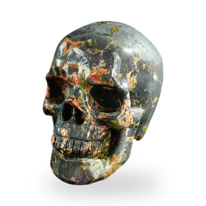 Plum Blossom Jade crystal skull 3" SKH30PB03 photo 7