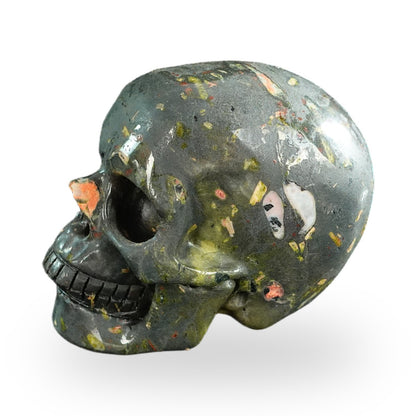 Plum Blossom Jade crystal skull 3" SKH30PB04 photo 5