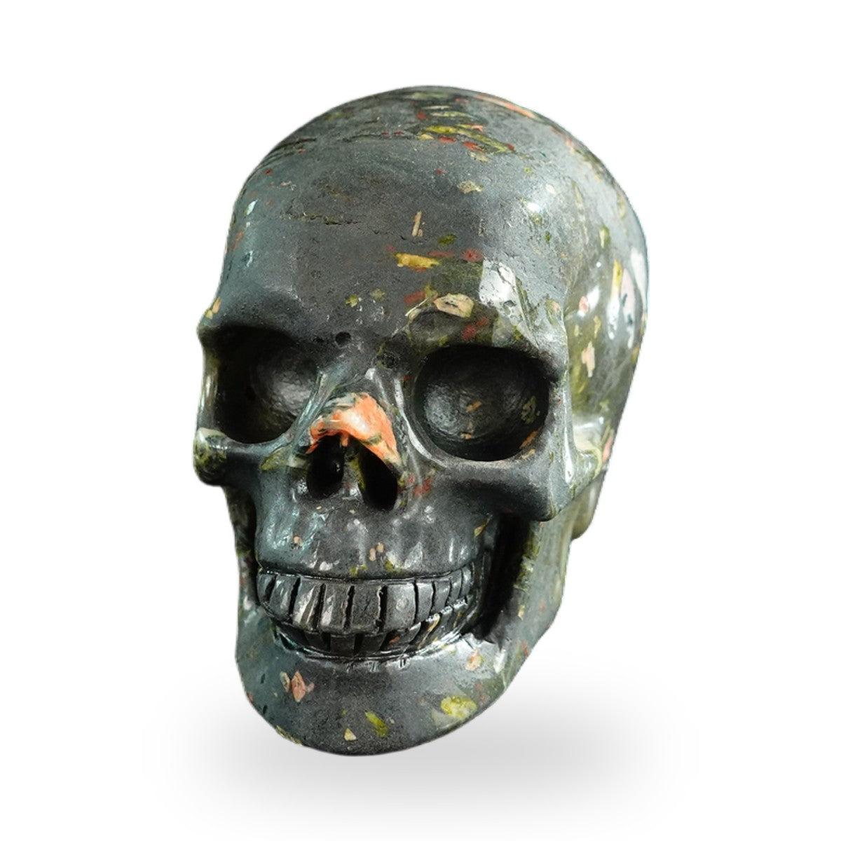 Plum Blossom Jade crystal skull 3" SKH30PB04 photo 7