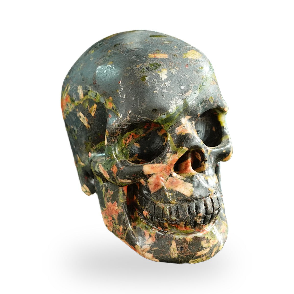Plum Blossom Jade crystal skull 3" SKH30PB05 photo 2