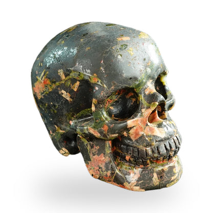 Plum Blossom Jade crystal skull 3" SKH30PB05 photo 3