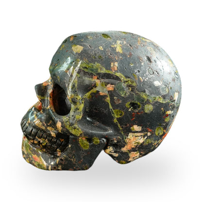 Plum Blossom Jade crystal skull 3" SKH30PB05 photo 5