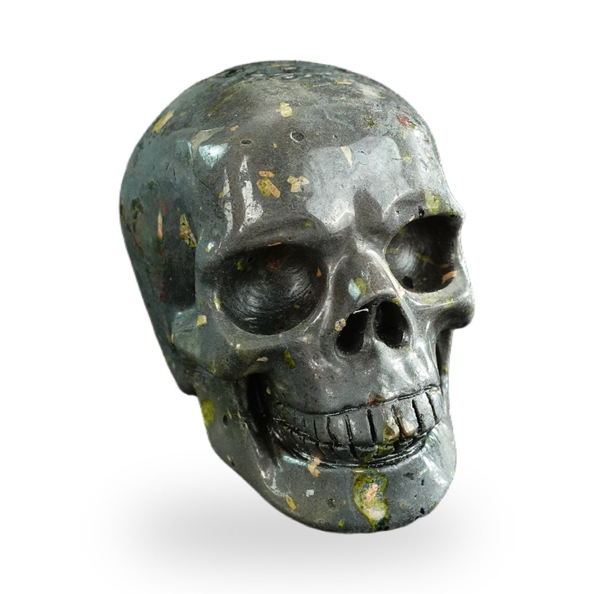 Plum Blossom Jade crystal skull 3" SKH30PB06 photo 2