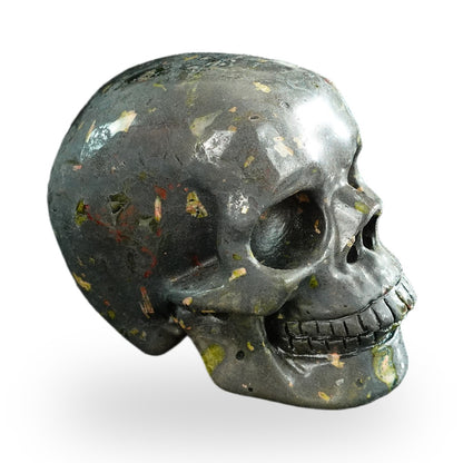 Plum Blossom Jade crystal skull 3" SKH30PB06 photo 4