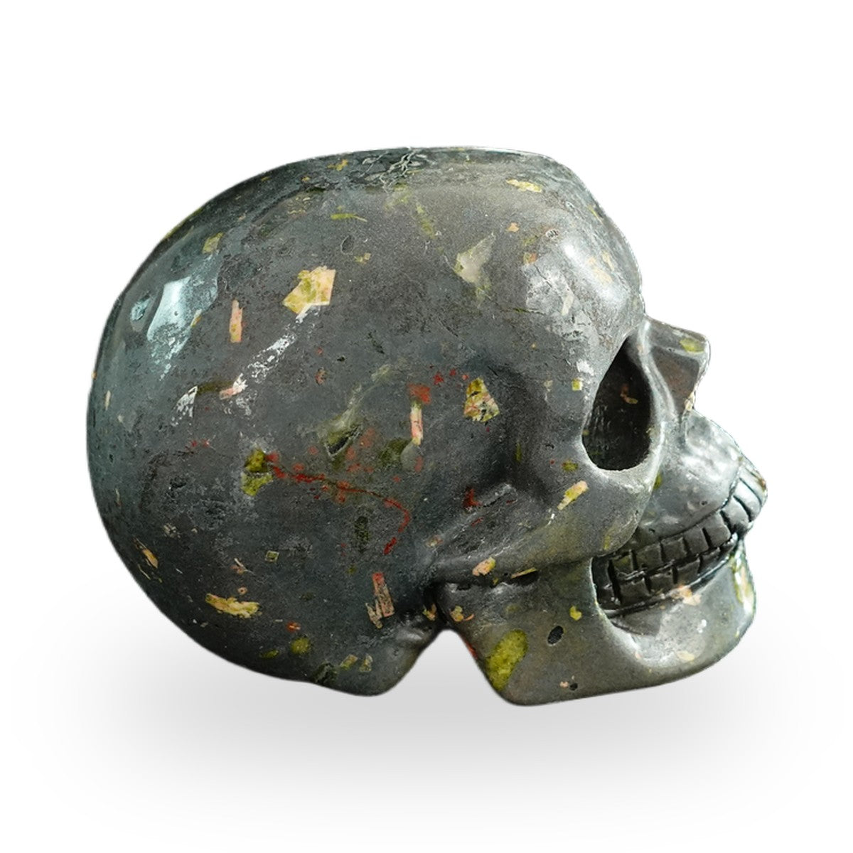 Plum Blossom Jade crystal skull 3" SKH30PB06 photo 5