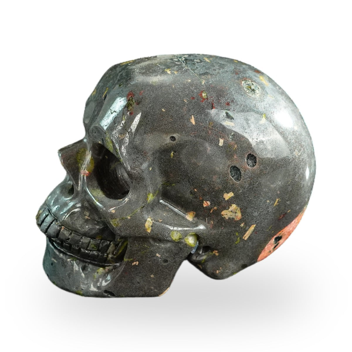Plum Blossom Jade crystal skull 3" SKH30PB06 photo 6