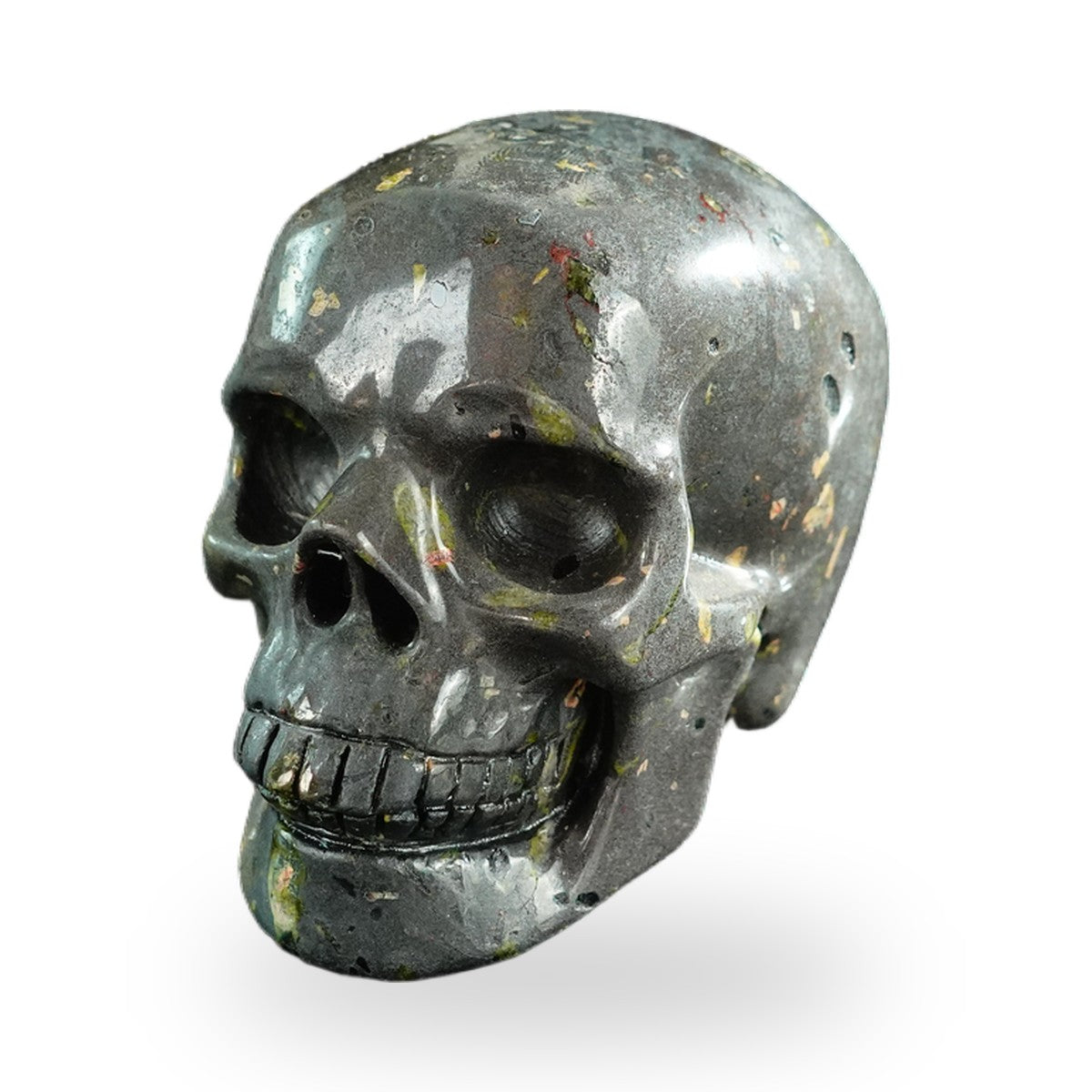Plum Blossom Jade crystal skull 3" SKH30PB06 photo 8