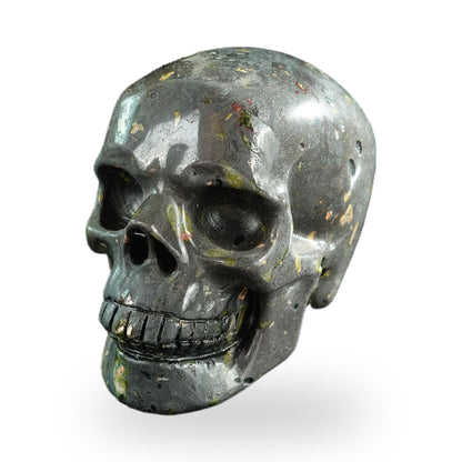Plum Blossom Jade crystal skull 3" SKH30PB06 photo 8