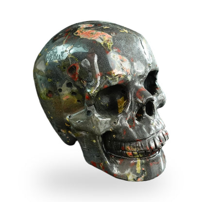 Plum Blossom Jade crystal skull 3" SKH30PB07 photo 3