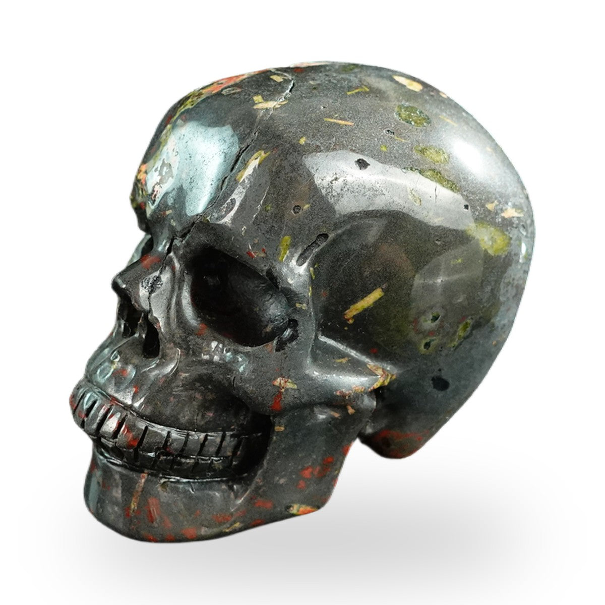 Plum Blossom Jade crystal skull 3" SKH30PB07 photo 7