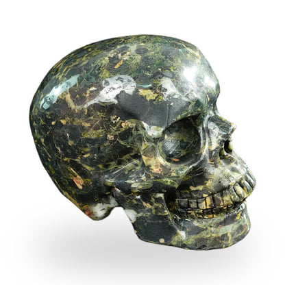 Plum Blossom Jade crystal skull 4.5" SKH45PB01 view 3