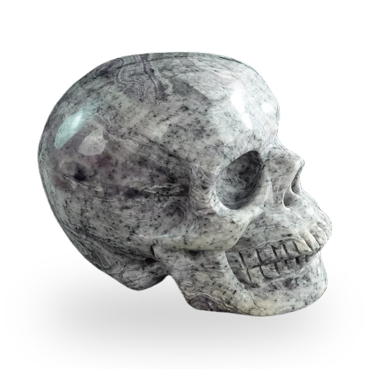 Purple Malachite crystal skull 3" SKH30PM01 view 3