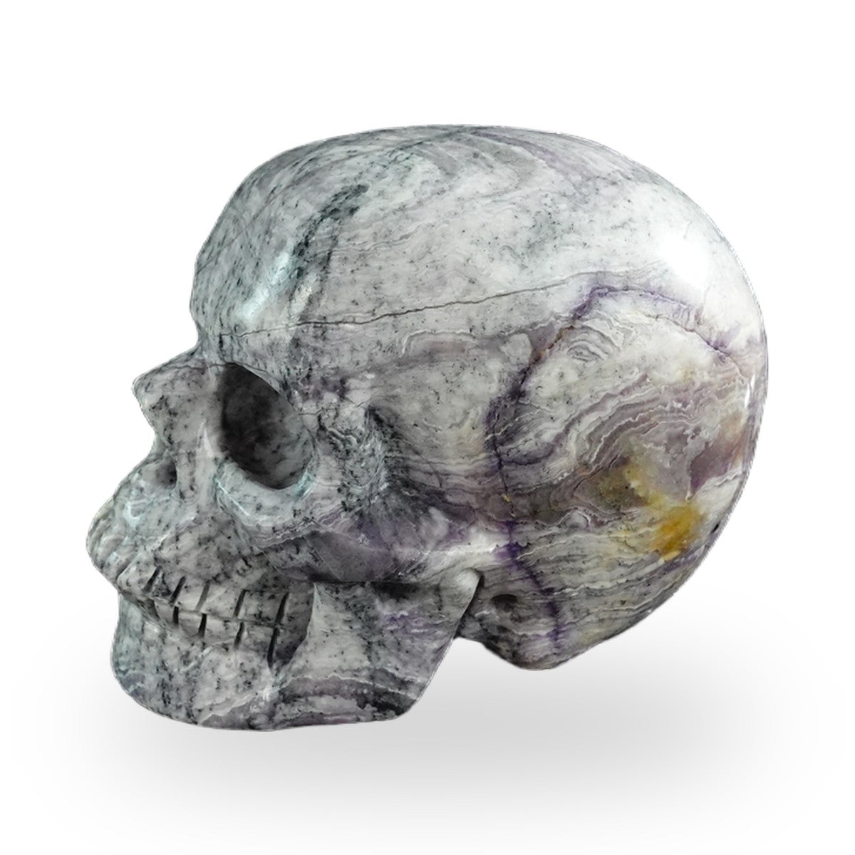 Purple Malachite crystal skull 3" SKH30PM01 view 5