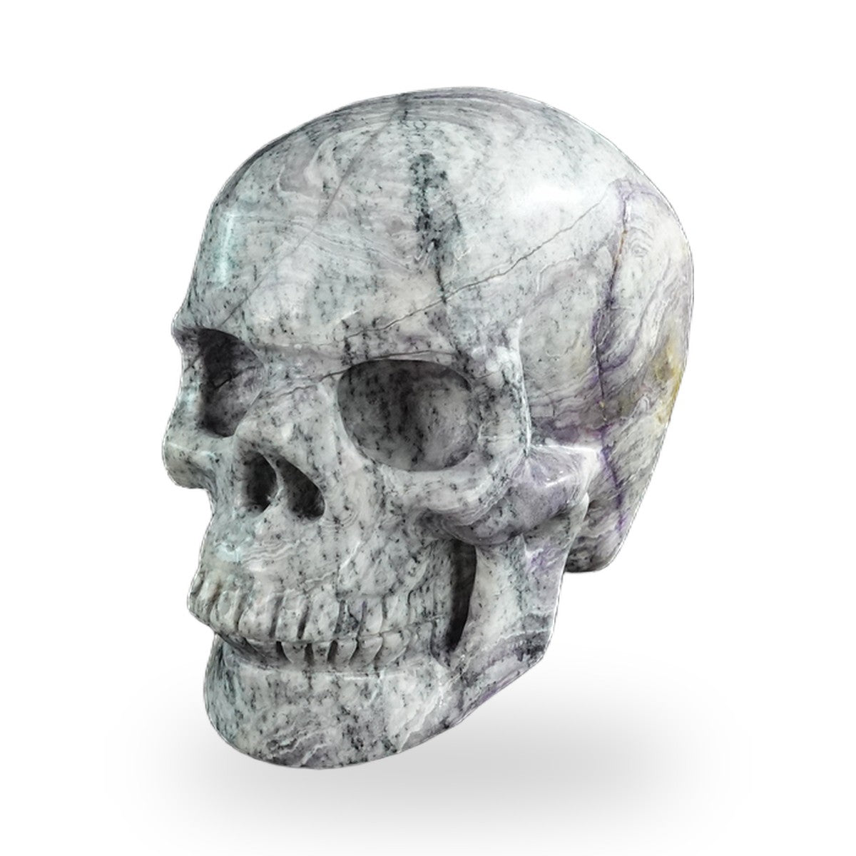 Purple Malachite crystal skull 3" SKH30PM01 view 7