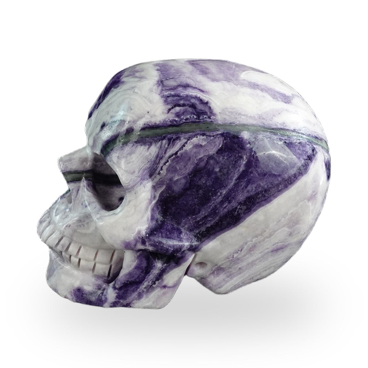 Purple Malachite crystal skull 3" SKH30PM04 photo 6