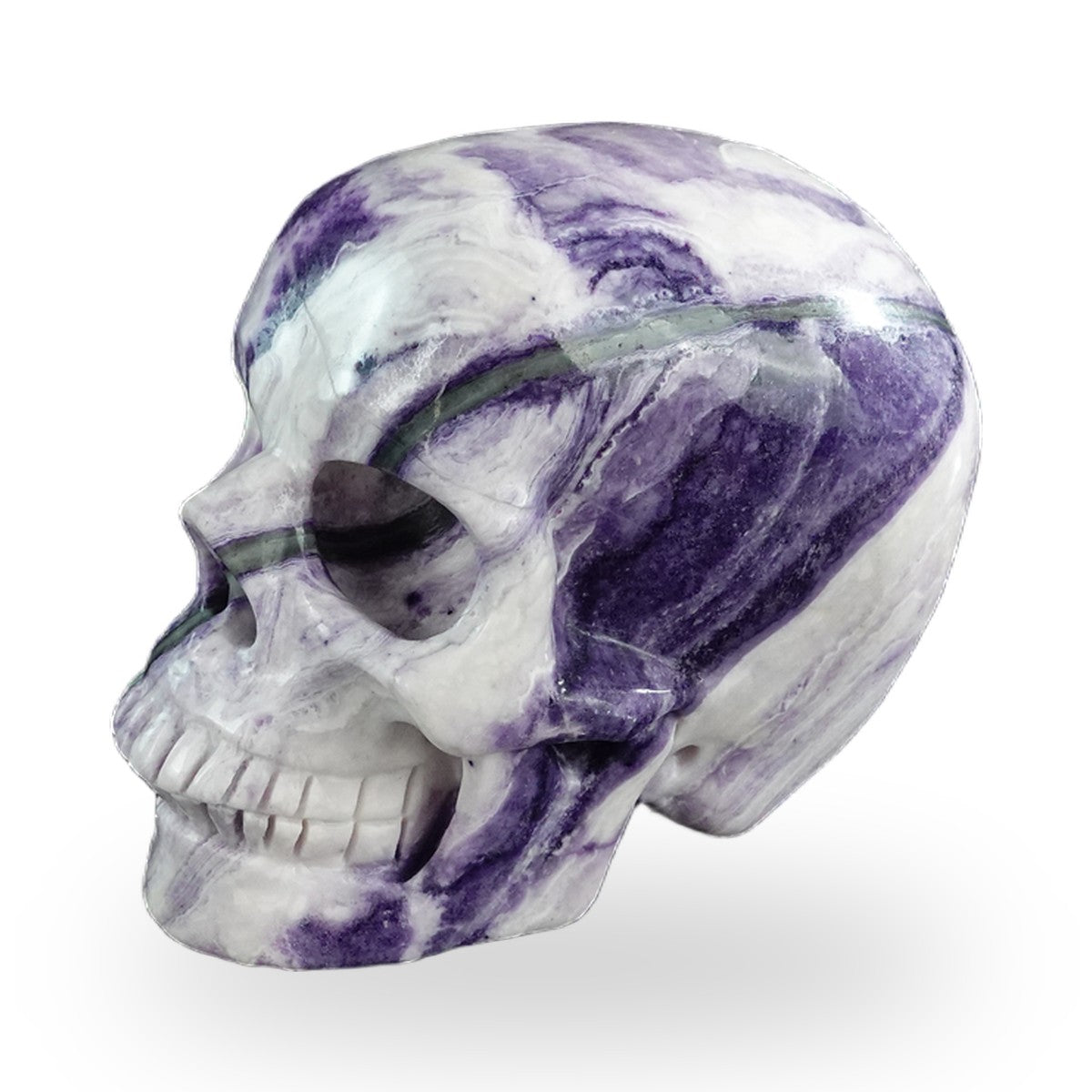 Purple Malachite crystal skull 3" SKH30PM04 photo 7
