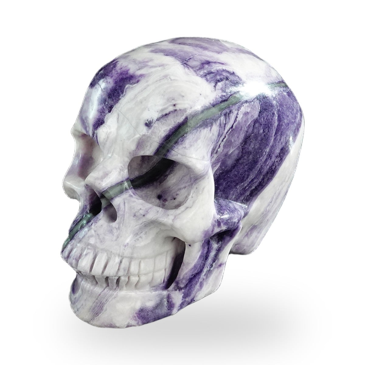 Purple Malachite crystal skull 3" SKH30PM04 photo 8