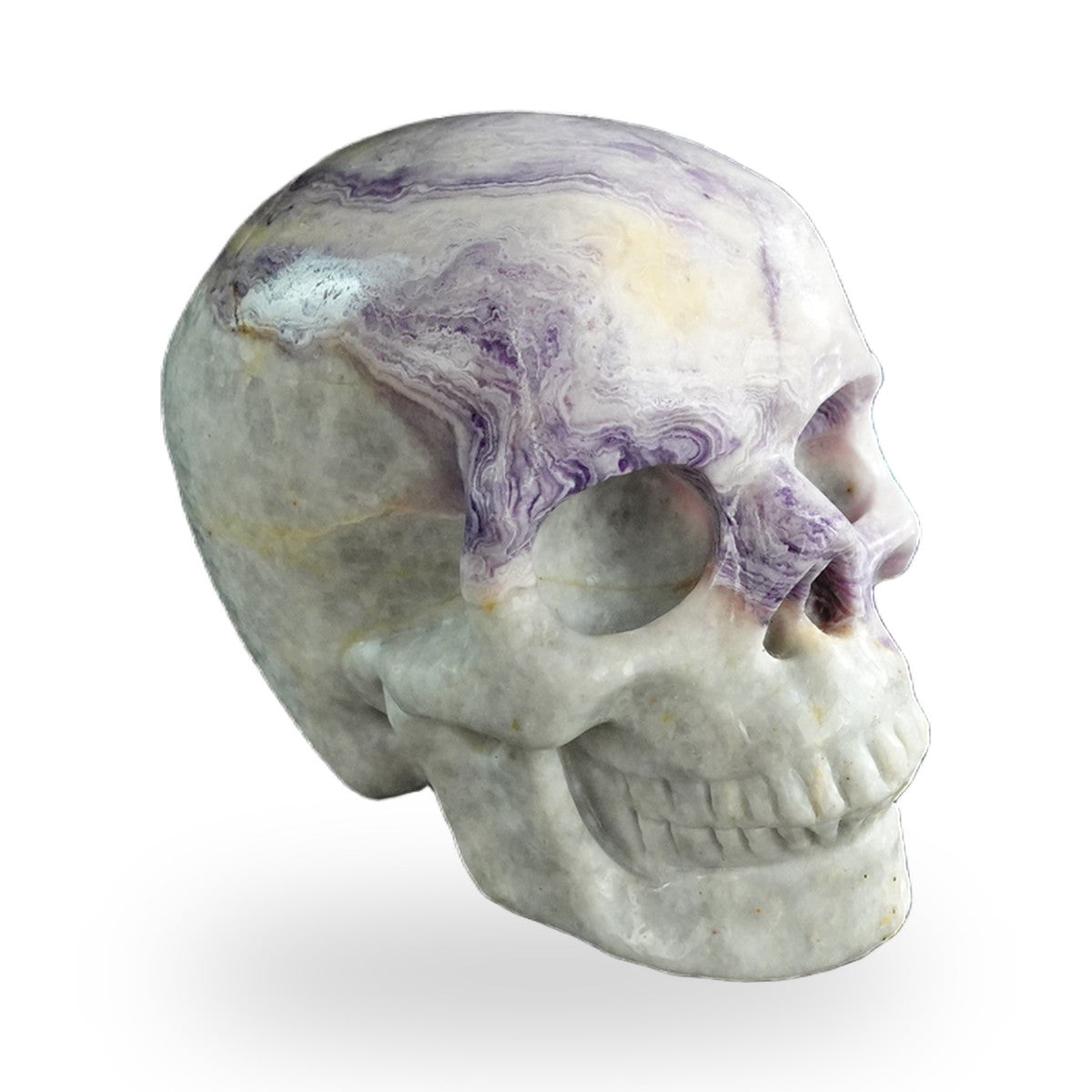 Purple Malachite crystal skull 3" SKH30PM06 photo 3