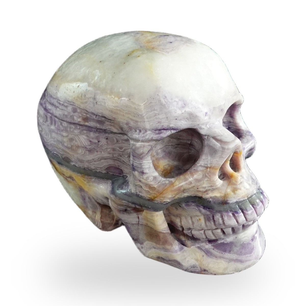 Purple Malachite crystal skull 3" SKH30PM09 photo 3