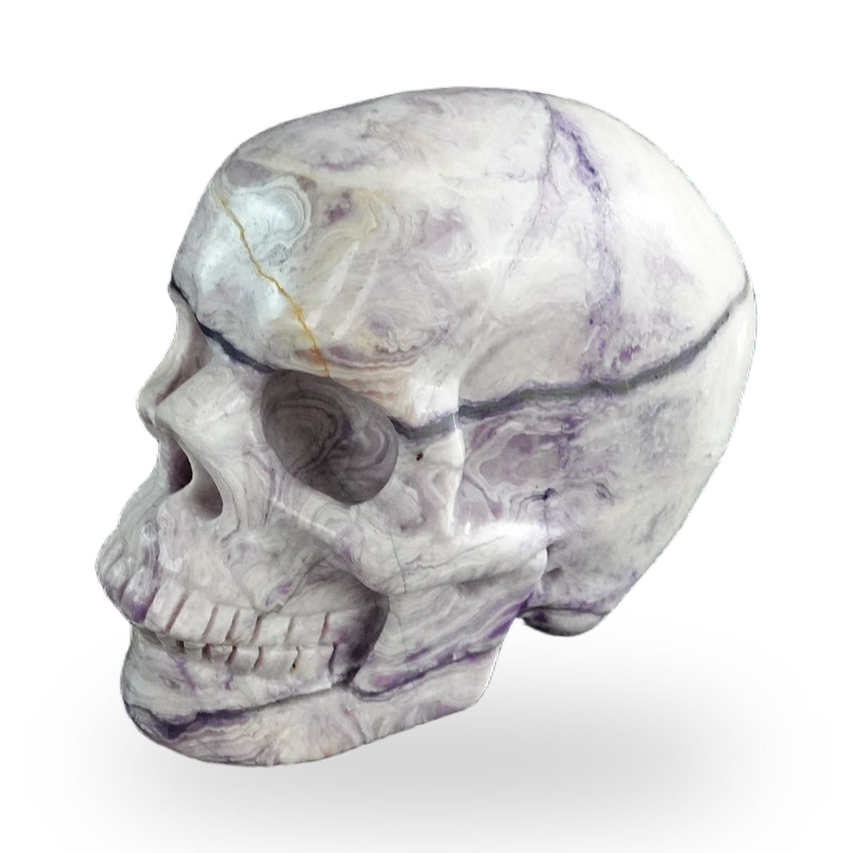 Purple Malachite crystal skull 3" SKH30PM10 photo 7